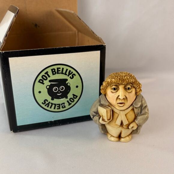 HARMONY KINGDOM 2" POT BELLY LAW SUITOR WITH BOX AND CARD - Picture 1 of 4